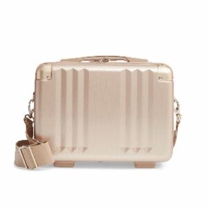 CALPAK hard side cosmetic vanity case Gold